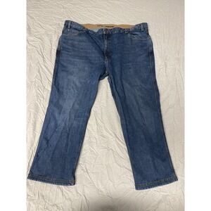 Duluth Trading Flex Ballroom Jeans 50x30 Relaxed Fit Blue Denim Workwear